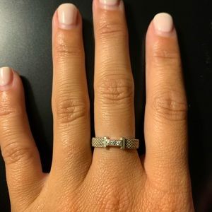 COPY - Tiffany & Co Somerset mesh narrow diamond …